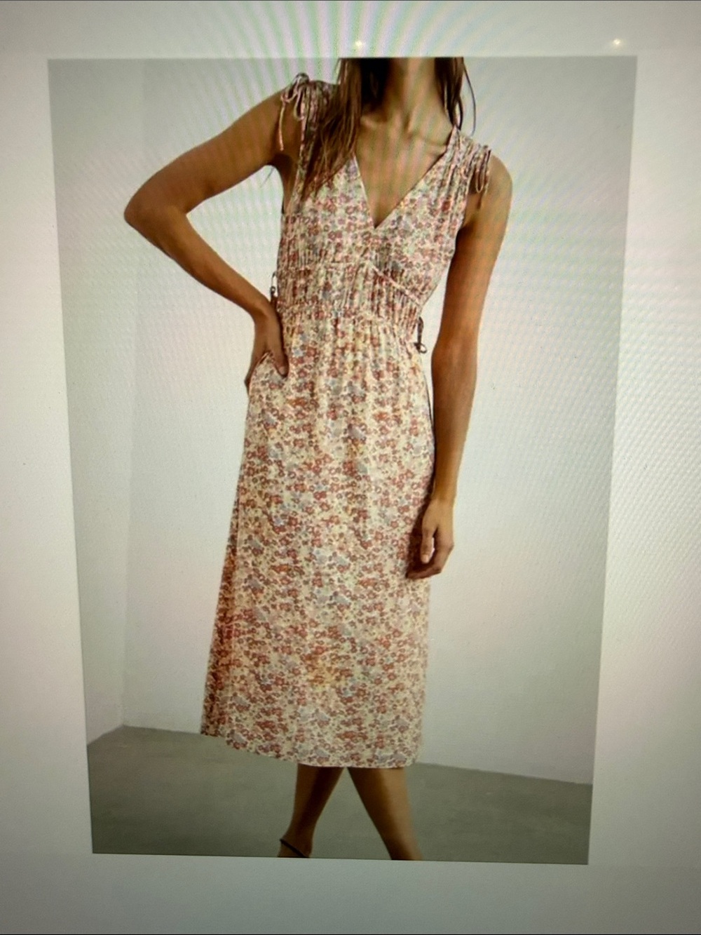 NWOT Rails Constantine Pink Floral midi Sundress